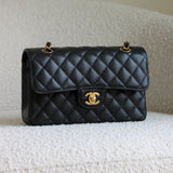Chanel Black Caviar Small Classic Flap with Gold Hardware