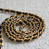 Chanel Black Calfskin Nano Kelly Top Handle with Aged Gold Hardware