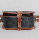 Celine Tan Canvas Medium Folco Triomphe