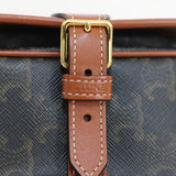 Celine Tan Canvas Medium Folco Triomphe