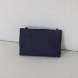 Vintage Chanel Denim Chocolate Bar with Aged Silver Hardware