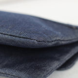 Vintage Chanel Denim Chocolate Bar with Aged Silver Hardware