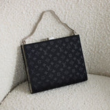 Louis Vuitton Black Satin Monogram Ange PM