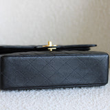Vintage Chanel Black Caviar Small Classic Flap with 24k Gold Hardware