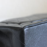 Vintage Chanel Black Caviar Small Classic Flap with 24k Gold Hardware