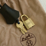 Vintage Hermès Black Box Calf Kelly 28 Gold Hardware