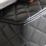 Vintage Chanel Black Caviar Mini Coco Crush Camera Bag with 24k Gold Hardware