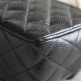Vintage Chanel Black Caviar Mini Coco Crush Camera Bag with 24k Gold Hardware