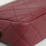 Chanel Burgundy Caviar Coco Tassel Camera Bag with Light Gold Hardware