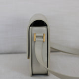 Saint Laurent Cream Calfskin Medium Solferino Bag