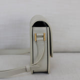 Saint Laurent Cream Calfskin Medium Solferino Bag
