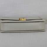 Saint Laurent Cream Calfskin Medium Solferino Bag