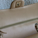 Chanel Beige Caviar Medium Classic Flap with Light Gold Hardware