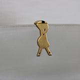 Saint Laurent Cream Calfskin Medium Solferino Bag