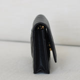 Chanel Black Caviar Wallet on Chain with Gold Hardware