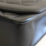 Vintage Chanel Back Lambskin Small Diana with 24k Gold Hardware