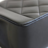 Vintage Chanel Back Lambskin Small Diana with 24k Gold Hardware