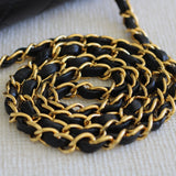 Vintage Chanel Back Lambskin Small Diana with 24k Gold Hardware
