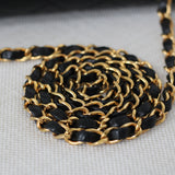 Vintage Chanel Black Lambskin Medium Diana with 24k Gold Hardware