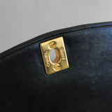 Vintage Chanel Back Lambskin Small Diana with 24k Gold Hardware