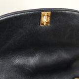 Vintage Chanel Black Lambskin Medium Diana with 24k Gold Hardware