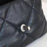 Chanel 22S Black Lambskin Small 19 with Mixed-Metal Hardware