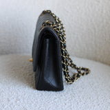 Vintage Chanel Black Caviar Medium Classic Flap with 24k Gold Hardware