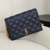 Saint Laurent Navy Becky Flap
