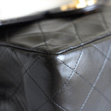 Vintage Chanel Black Lambskin Mini Square with 24k Gold Harware