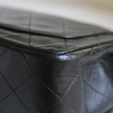 Vintage Chanel Black Lambskin Mini Square with 24k Gold Harware