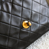 Vintage Chanel Black Lambskin Mini Square with 24k Gold Harware
