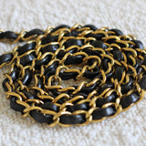 Vintage Chanel Black Lambskin Mini Square with 24k Gold Harware