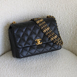Chanel Black Caviar Small Coco First with Aged Gold Hardware