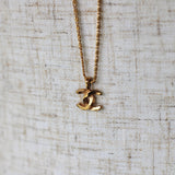 Vintage Chanel 1982 Gold Mini CC Necklace