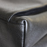 Vintage Chanel Black Caviar Zipped Shopping Tote with 24k Gold Hardware