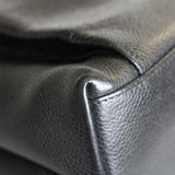 Vintage Chanel Black Caviar Zipped Shopping Tote with 24k Gold Hardware