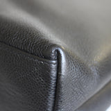 Vintage Chanel Black Caviar Zipped Shopping Tote with 24k Gold Hardware