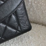 Vintage Chanel Black Caviar Medium Diana with 24k Gold Hardware