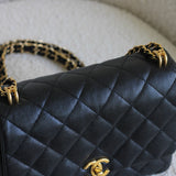 Chanel Black Caviar Small Coco First with Aged Gold Hardware