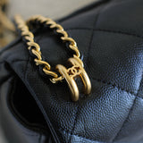 Chanel Black Caviar Small Coco First with Aged Gold Hardware