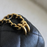Chanel Black Caviar Small Coco First with Aged Gold Hardware