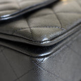 Chanel Black Caviar Small Coco First with Aged Gold Hardware