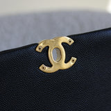 Chanel Black Caviar Small Coco First with Aged Gold Hardware