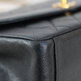 Vintage Chanel Black Caviar Medium Diana with 24k Gold Hardware