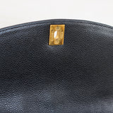 Vintage Chanel Black Caviar Medium Diana with 24k Gold Hardware