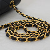 Vintage Chanel Black Caviar Medium Diana with 24k Gold Hardware