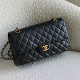 Chanel Black Caviar Medium Classic Flap with Gold Hardware