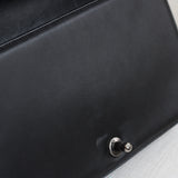 Chanel Black Lambskin Large Boy with Aged Silver Hardware