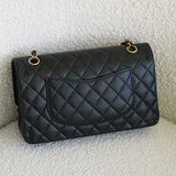 Chanel Black Caviar Medium Classic Flap with Gold Hardware