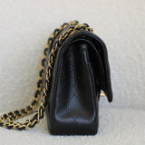 Chanel Black Caviar Medium Classic Flap with Gold Hardware